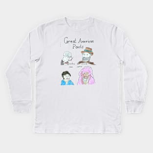 Great American Poets Kids Long Sleeve T-Shirt